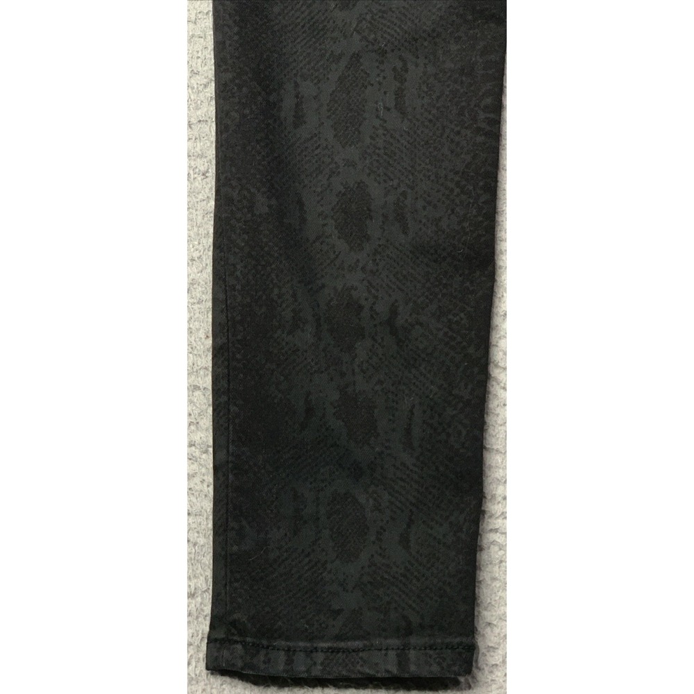 Joes Jeans Womens Size 29 Black Denim Mid Rise Cotton Blend Print Black Python - Picture 9 of 11
